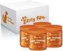 Zesty Paws Allergie Immune Supplement voor honden Lam- met Omega 3 Wild Alaska Zalm Visolie & EpiCor + Digestieve Prebiotica & Probiotica - Anti Itch & Skin Hot spots - 90 Tellen, 4 Pack