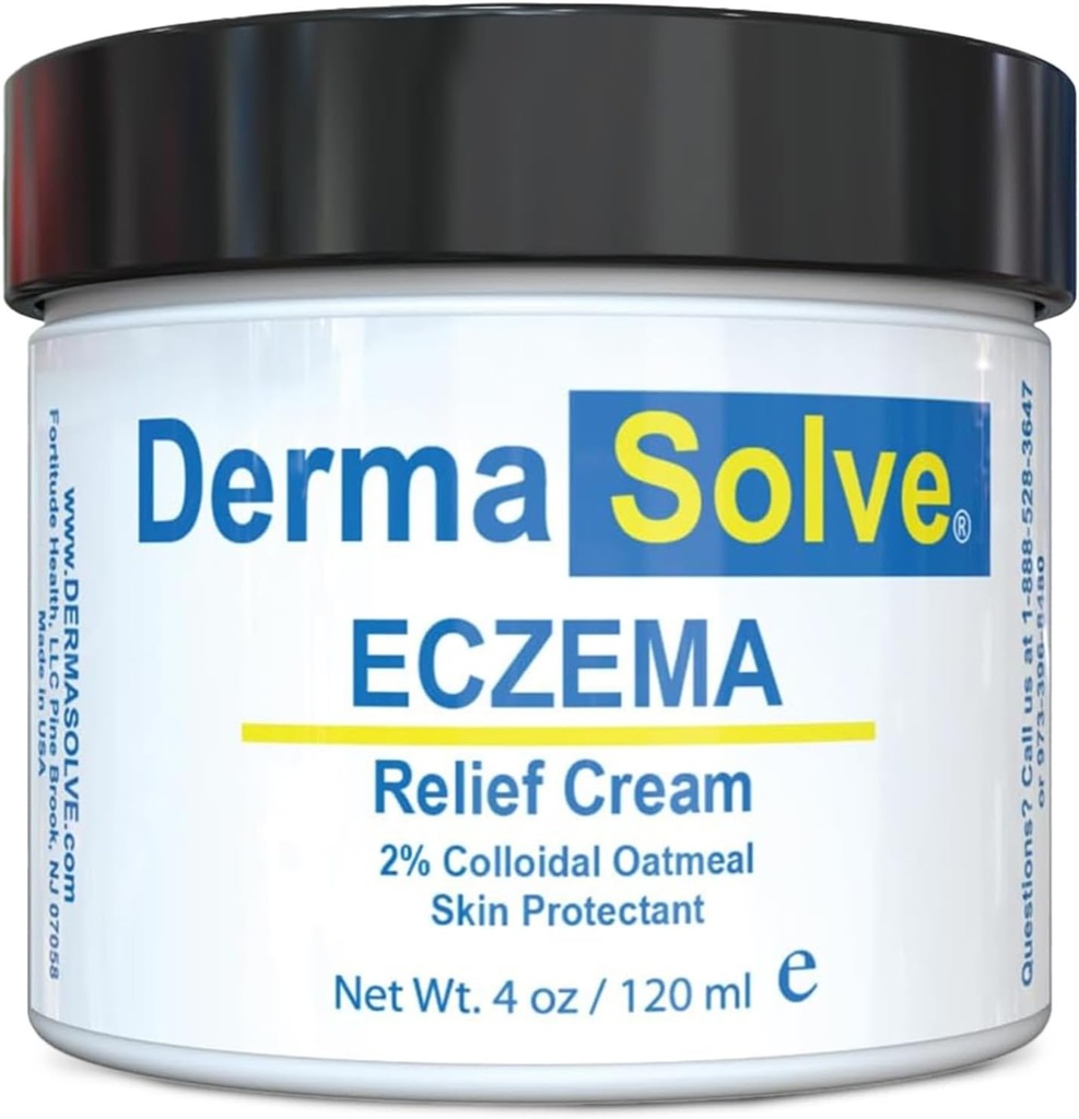 Dermasolve Full Body Eczeam Relief Lotion Cream - Flare Control Therapie Balsem die beschermt, vocht en reparaties huidkinderen, baby's en volwassenen - Steroid Free (4 Fl Oz, 1)