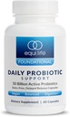 Equilife Daily Probiotic Support, 50 miljard CFU, 8 Probiotische Strains, Digestieve en Gut Health Supplement voor mannen en vrouwen, Glutenvrij, Soja en Zuivelvrij, Niet GGO, American Made, 60 Capsules