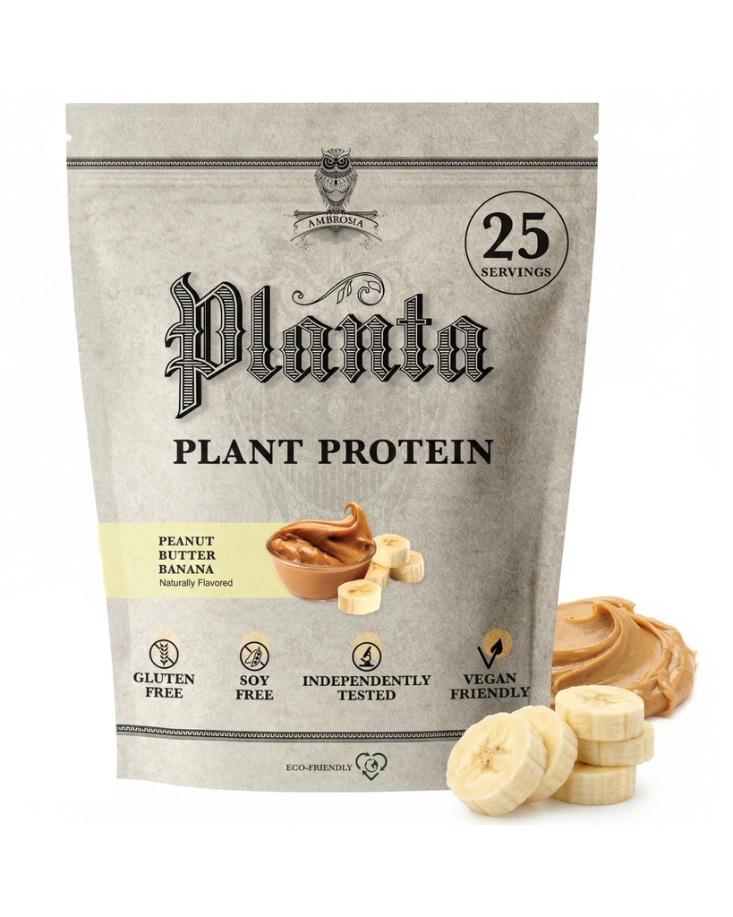 Ambrosia Planta - Premium plantaardige eiwitten (Peanut Butter Banana)