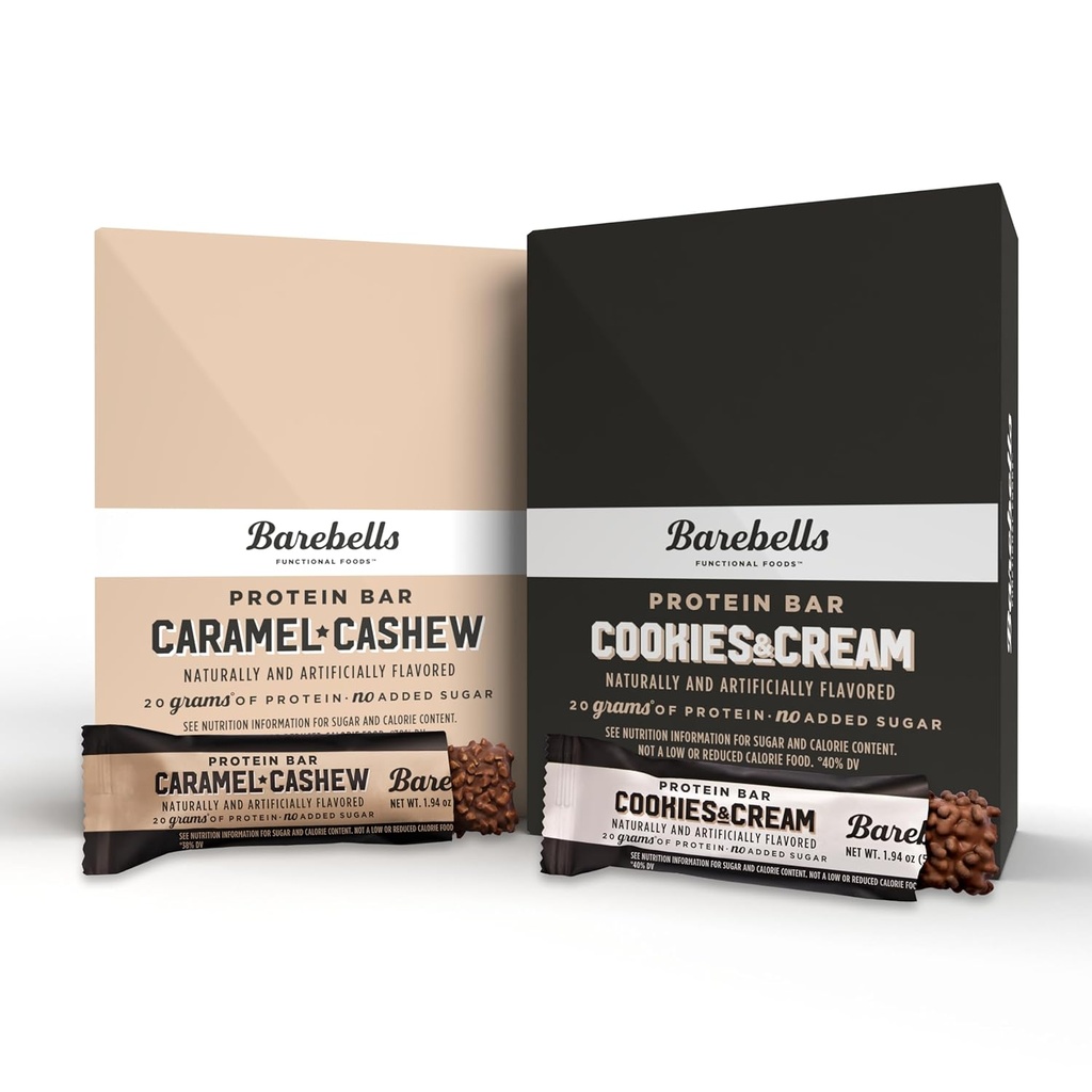 Barebells Caramel Cashew and Cookies & Crème - 24 Pack