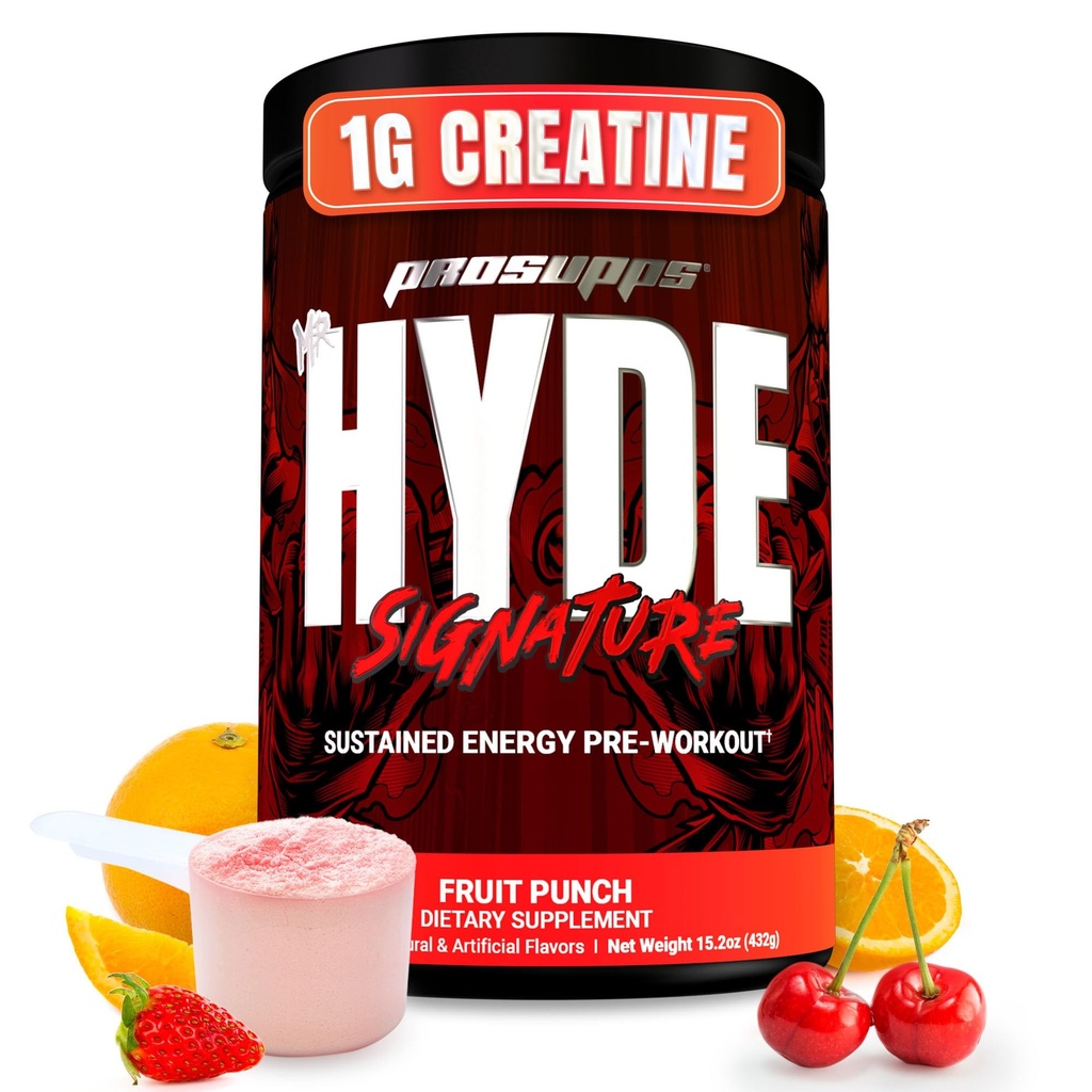 PROSUPPS de heer Hyde handtekening pre-workout poeder met Creatine, Beta Alanine & Cafeïne - Performance, Energy & Endurance - Clean Fitness & Gym Supplements for Men & Women (Fruit Punch, 60 Servers)
