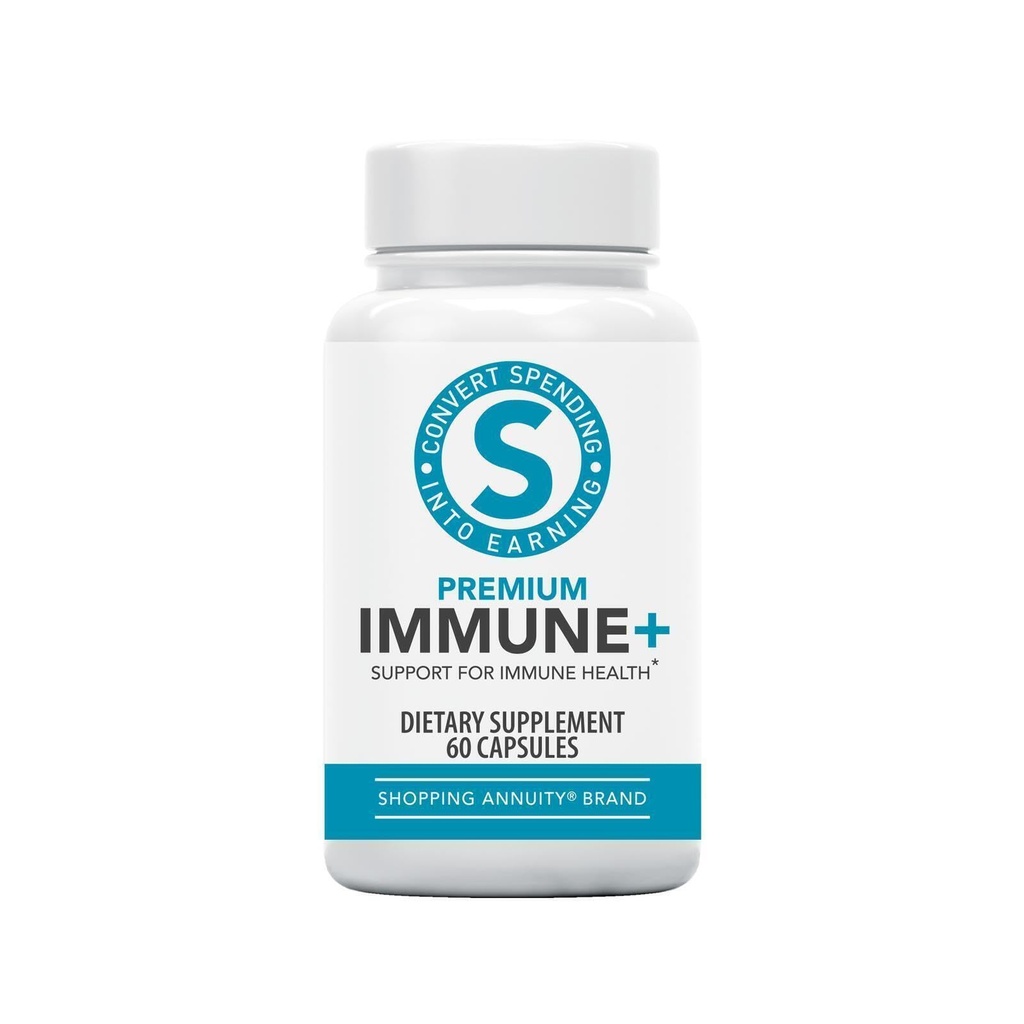 Shopping Country Brand Premium Immune + Formula - Dagelijkse Immune Ondersteuning met Reishi Mushroom, Echinacea, American Ginseng, Vitamine C & Zink - Ondersteunt Mentale Duidelijkheid & Energieniveaus (60 Capsules)