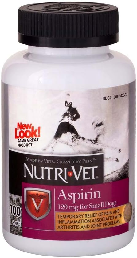 Nutri-Vet K9 Aspirine de chien pour petits chiens 100ct