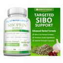 Goedgekeurde Science Siboprin - 60 capsules - Ondersteuning Gut Balance, Soothe Intestinal Irritation, Help met Krampen en Bloating - Caprylzuur, Barberry, Oregano - Vegan