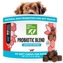 Alleen Natural Pet Probiotic Dog and Cat Supplement - Digestieve & Gut Health Enzyme Formula, Puppy & Canine Digestive Chews, Best for Mtomach Relief & Gas Aid - Soft Chews, 60 Tel.