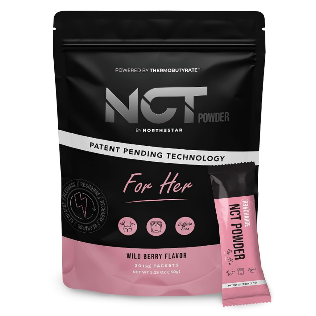 NCT Powder by Northestar - Voor haar, Wild Berry Flavor (30 Packets)