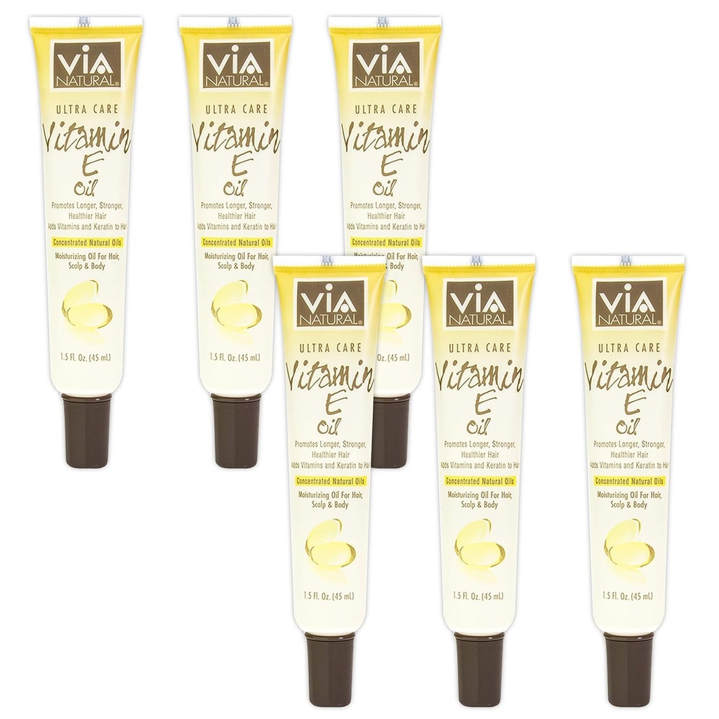 (VERPAKKING 6) Via Natural Ultra Care Olie- Vitamine E (1.5oz)