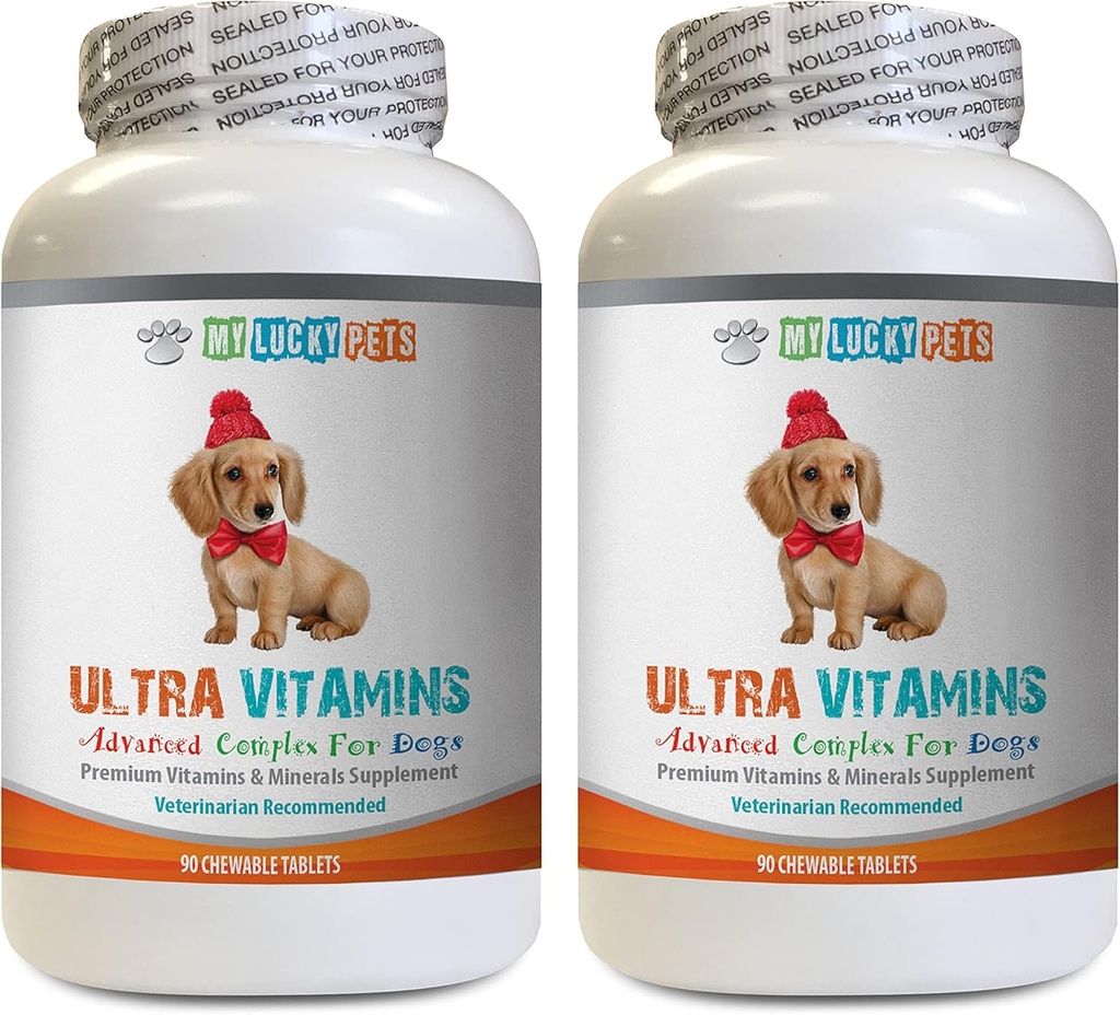 k9 Power Immune Hond - Honden Ultra Vitaminen - Veterinair Aanbevolen - Immune Ondersteuning - Haar Huid Ogen en Bones Ondersteuning - Honden Vitamine Kauwen - 2 Flessen (180 Treats)