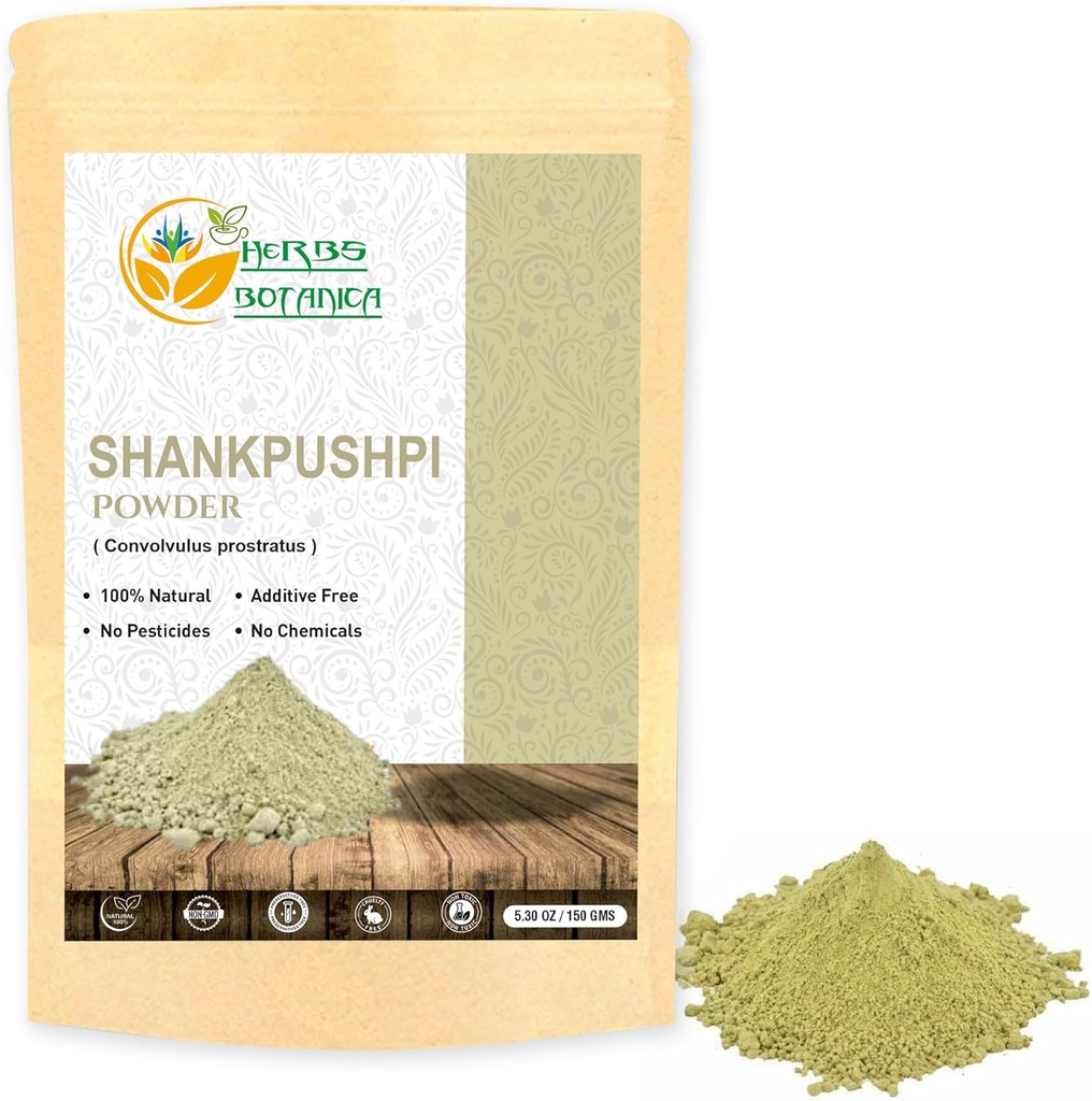 Kruiden Botanica Shankhpushpi Poeder Convolvulus Pluricaulis 100% Natuurlijke 