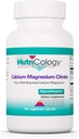 Nutricologie Calcium Magnesium Citroen Supplement - Bone Health, met Calcium Citroen, Pure, Well-Absorbed, Vegetarische Capsules - 100 Tellen