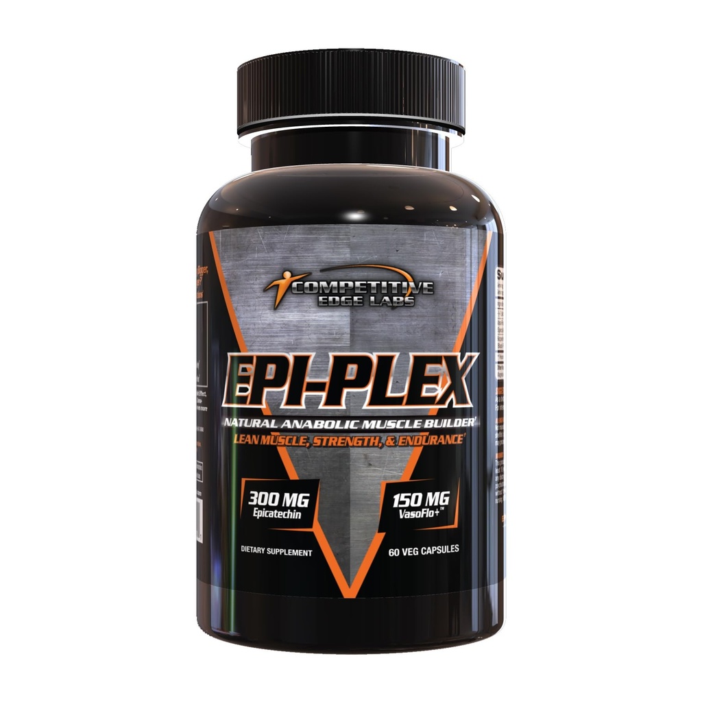 EPI-PLEX by Concurrerende Edge Labs (CEL): Premium Epicatechin Testosteron Booster for Muscle Growth & Lean Strength Gains 300 mg EPIPLEX