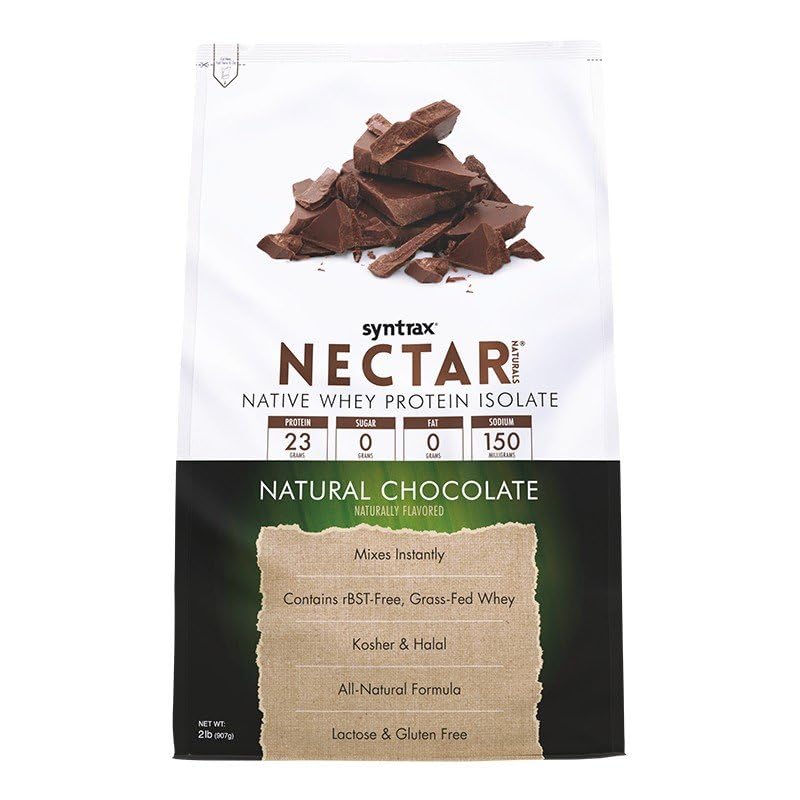 Syntrax Nectar Naturals, All Natural Wei Protein Isolate, Smooth & Romy, Natural Chocolate, 2 lbs.