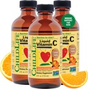 ESSENTIELS ENFANT Vitamine liquide C - Supplément liquide en Vitamine pure C pour enfants, système immunitaire, grand goût - Orange naturel, 4 Fl Oz (paquet de 3)