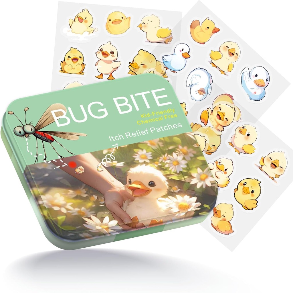 Bug Bite Itch Relief Patches 54 Count, Cute Duck Hydrocolloid Patches voor verschillende groepen van mensen,Reis Essentials Itch Musquito Relief voor verschillende groepen van mensen