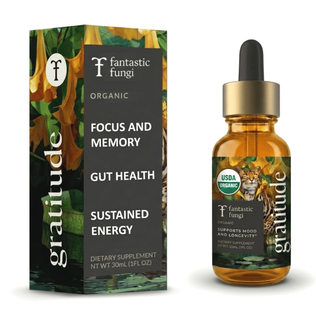Fantastic Fungi Mushroom Extract - 8-in-1 Organic Complex Mushroom Supplement met Cordyceps, Reishi, Lion