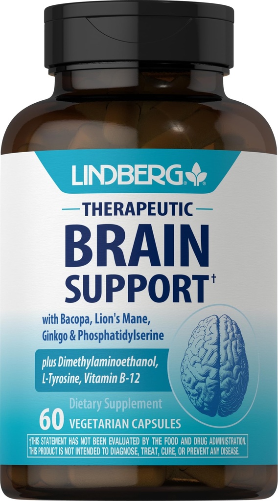 Lindberg Hersenen Ondersteuning Supplement voor vrouwen en mannen 60 Capsules 