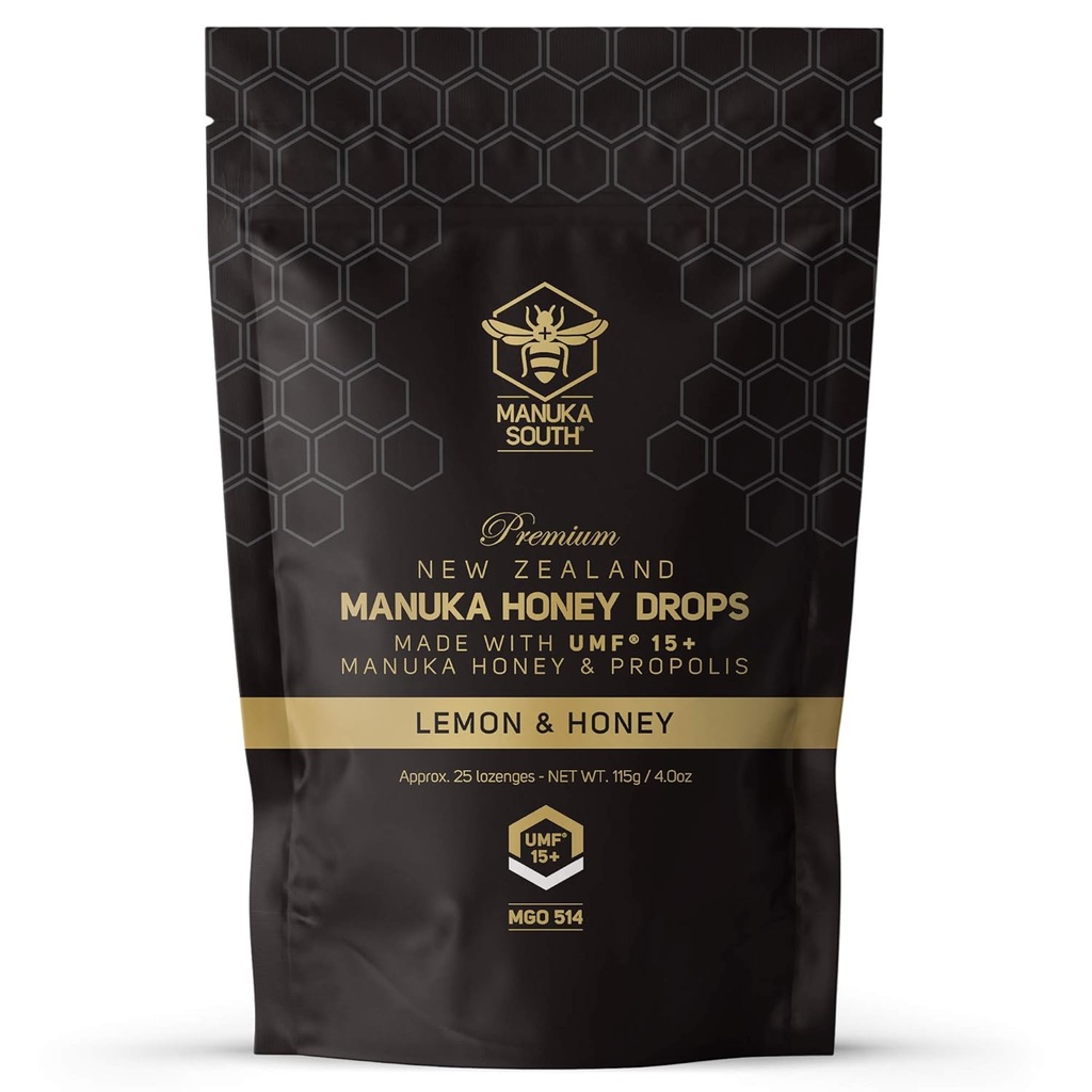 Manuka Honey Drops UMF 15+ / MGO 514+ & Propolis Drops Made in New Zealand