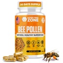 Bijenpollen Supplement 100% Natuurlijke Raw Bijenpollen in Veggie Caps Gefermenteerde Pollen Multivitamine, Probiotic Superfood, Vitale Proteïnes, Aminozuren, Immune Support &Energy 60 Pollen Capsules