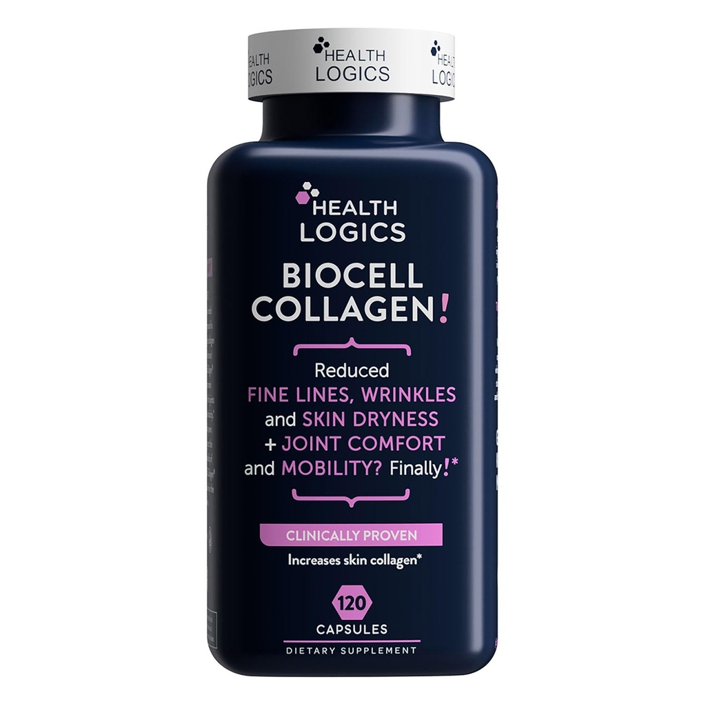 Health Logics BioCell Collageen Joint and Skin Care 120 Capsules