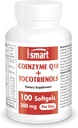 Supersmart - Co-enzym Q10 + Tocotrienolen 300 mg per dag (gepatenteerd en biologisch beschikbaar) - CoQ10-supplement met tocotrienolen - Palmolieextract