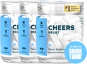 Cheers Relief | Next Morning Aid with Ginger + White Willow Bark | Feel Better After Drinking | 36 Doses | Ginger, White Willow Bark, L-Theanine, Caffeine