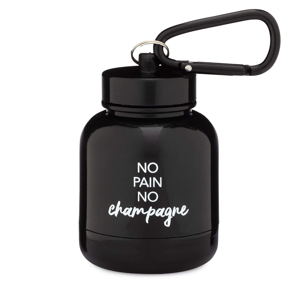 ONMYWHEY - Proteïnepoeder en supplement Funnel Keychain, draagbare to-go container voor de sportschool, trainingen, fitness, & Travel - TSA goedgekeurd, geen pijn Geen Champagne