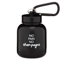 ONMYWHEY - Proteïnepoeder en supplement Funnel Keychain, draagbare to-go container voor de sportschool, trainingen, fitness, & Travel - TSA goedgekeurd, geen pijn Geen Champagne