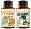 Vegan Glucosamine Chondroitin MSM Joint Support Supplement & Complete Multivitamine voor mannen