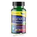 America Medic & Science Selenium 200 mcg (1 Pack of 60 Tablets) Pure Dieetsupplement voor mannen en vrouwen, Essentiële Trace Mineral en Krachtige Antioxidant Beste voor Immune Ondersteuning en Thyroïd Gezondheid