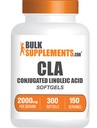 BulkSupplements.com Geconjugeerde Linoleïnezuur Softgels - CLA Supplementen, CLA 2000mg, CLA Saffloer Capsules, CLA Pillen - 2 CLA Softgels per Serving, 150-Day Supply, 300 Softgels