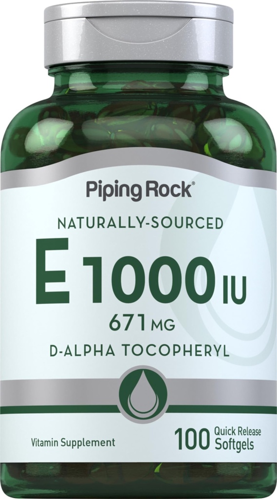 Piping Rock Vitamine E 1000 IE Softgel Capsules 