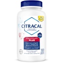 Citracal Maximum Plus, 650 mg Calciumcitraat, gemakkelijk geabsorbeerd en zeer oplosbaar met 25 mcg (1000 IE) Vitamine D3, Bone Health Support, Calciumsupplement voor leeftijden 12+, 120 Tel (Verpakking mei Vary)