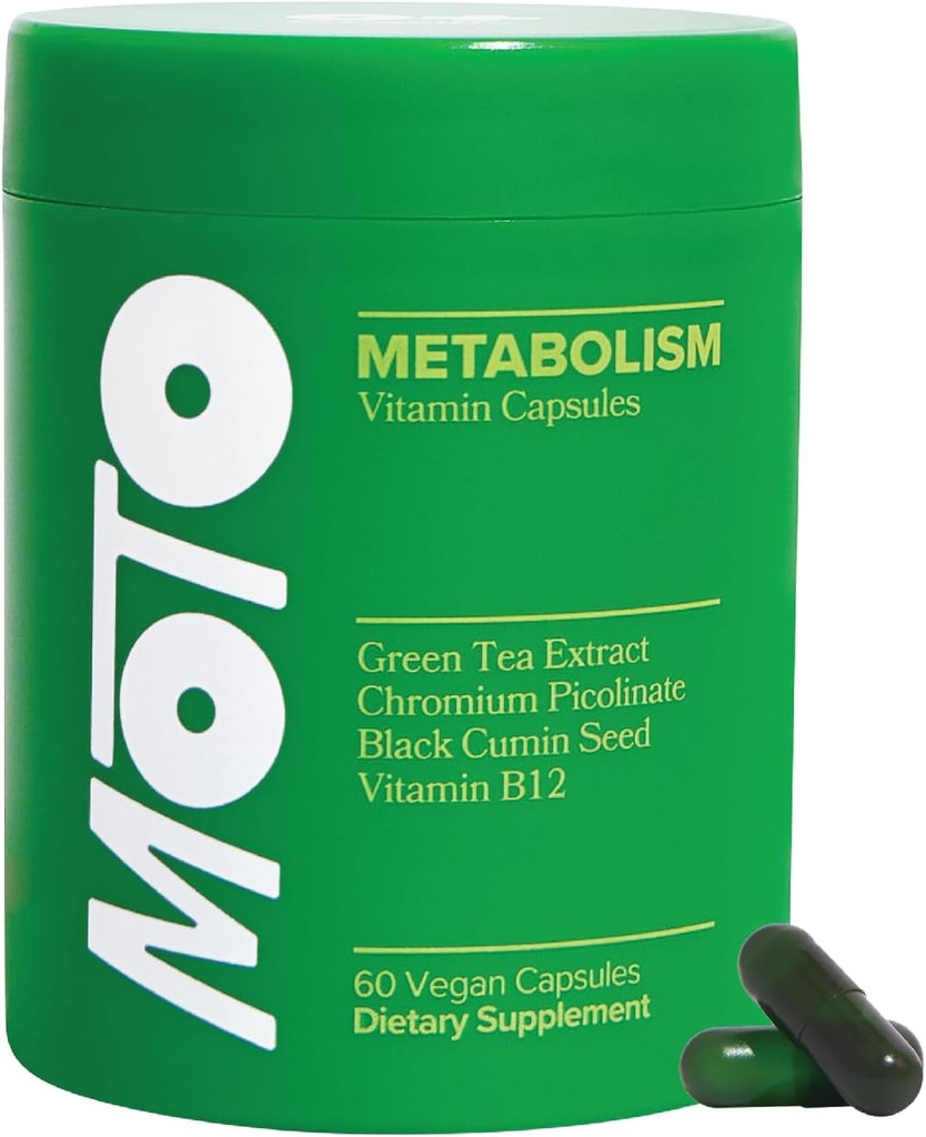 O Positiv Moto Vrouwen Metabolisme Ondersteuning - Energie, Curb Cravings, Gezond Metabolisme - Vegan Capsules, 30 porties