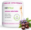 HillVital Varicose Veins Treatment for Legs, Natural Varicose Vein Cream & Spin Vein Treatment for Legs and Other Body Parts, Premium Horse Chestnut Cream for Puffed Veins, Infused with 14 Herbs