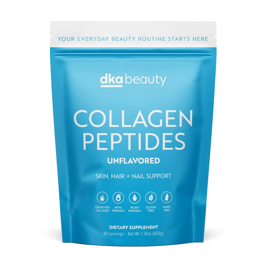 Dr Kellyann Poudre de peptides de collagène non aromatisés (60 portions) – herbe, kéto et paléo-friendly, non OGM, sans gluten, 1 emballage