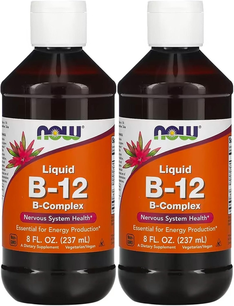 NOW Voedingsmiddelen Vitamine B-12 Vloeistof, 8oz (verpakking 2)
