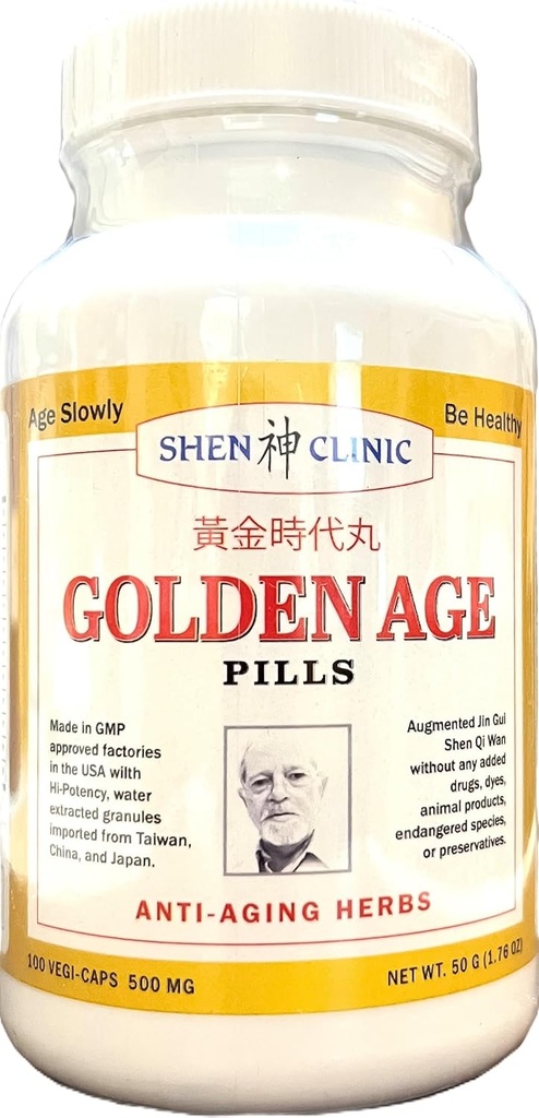 Pilules d'âge d'or Tous les suppléments naturels pour les aînés - 100 capsules