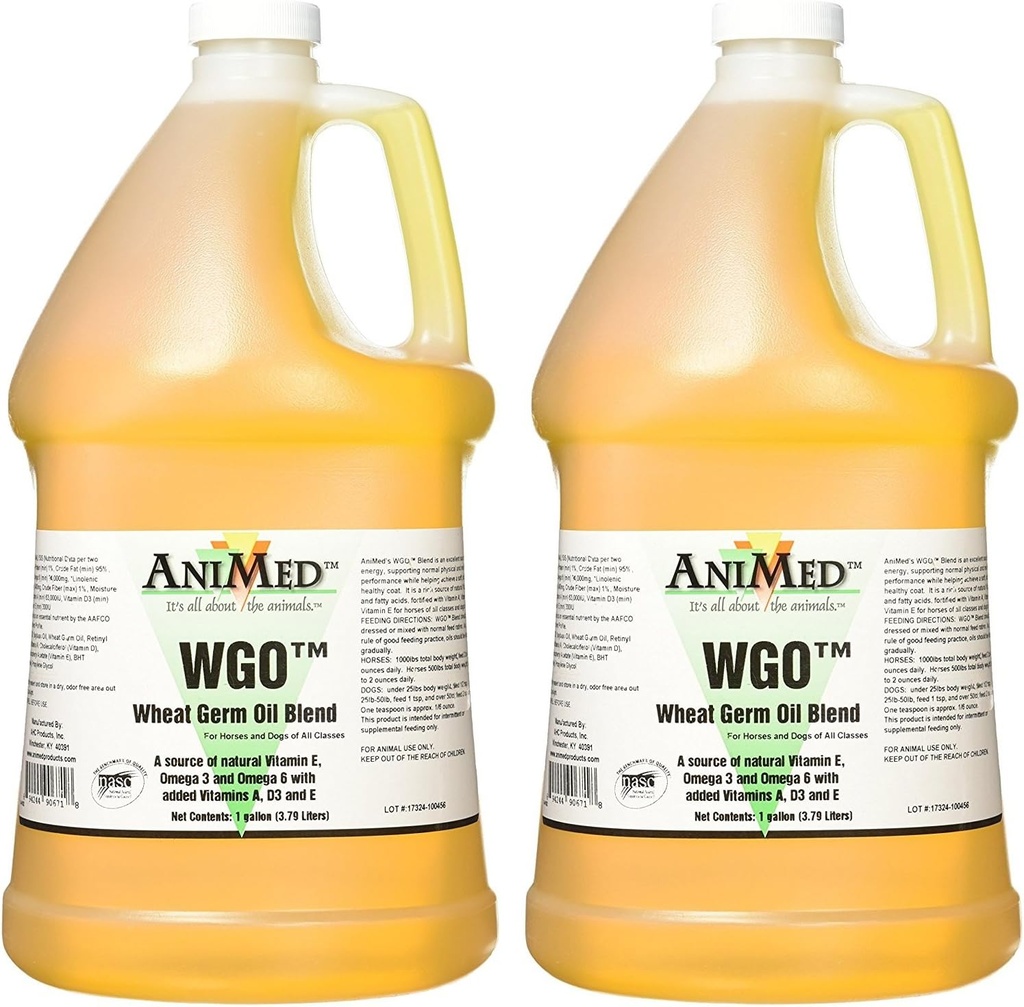 AniMed WGO Tarwe Germ Olie Blend Supplement, 1 Gallon (2 Pack)