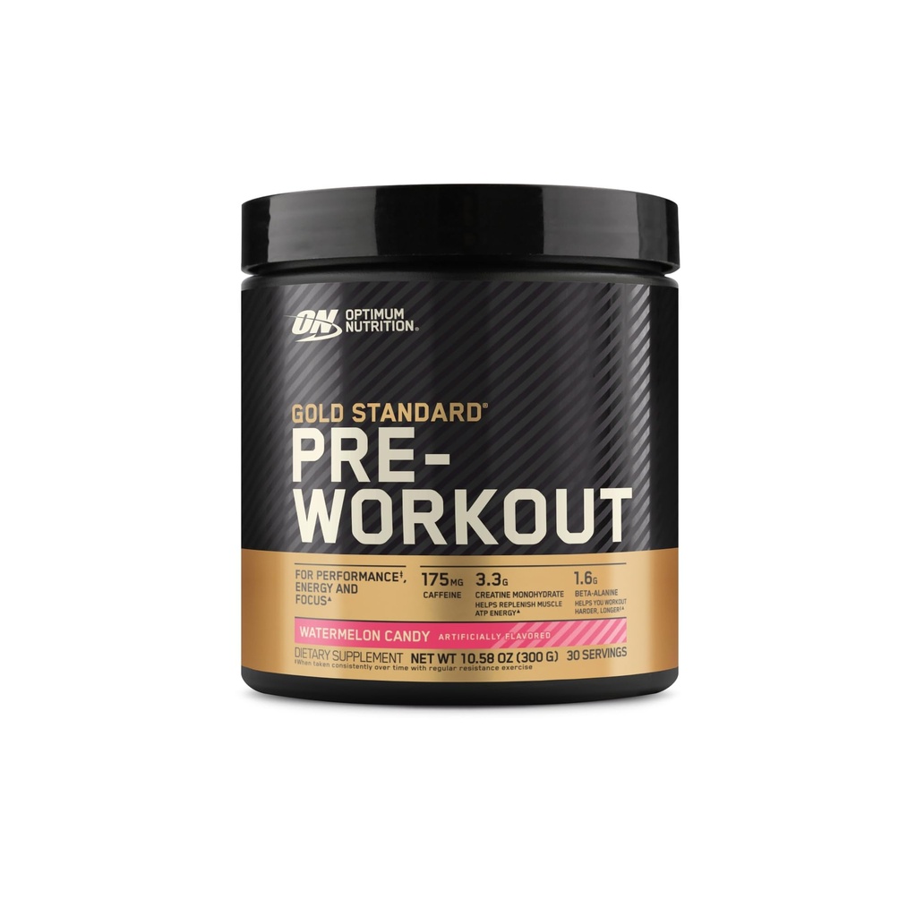 Optimale voeding Gold standaard pre-workout, vitamine D voor Immune Support, met Creatine, Beta-Alanine en Cafeïne voor energie, Keto vriendelijk, Watermeloen Candy, 30 Servers (Verpakking mei Vary)