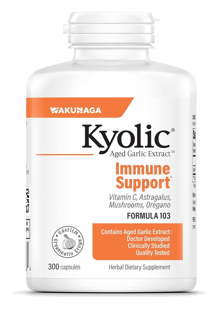 Kyolic Aged Knoflook Extract Formule 103, Immuunondersteuning
