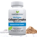 Collageen Peptide Pill - Types I, II, III, V, X - Anti-Aging - Premium Collageen Supplementen & Collageen Pills - Gehydrolyseerde eiwitpillen voor vrouwen & mannen 1800 mg voor jeugdige huid