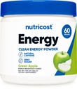 Nutricost Energy Complex (Groene appel) (60 porties) - Clean Energy Powder, 300g Dieetsupplement