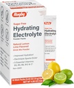 Rugby Sugar-Free Hydrating Electrolyte Powder Packs - Drink Mix Powder Packets met 5 vitamines - Verbeterde hydratatie - Natuurlijke Citroen-Lime smaak - 10 Stick Packs - 0,45 Oz Elke (1 Pack)