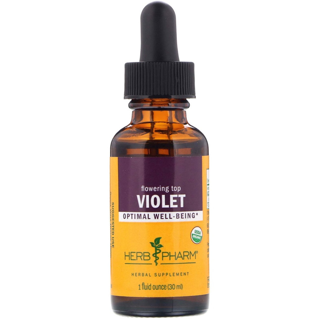 Extrait de liquide de violette biologique certifié Herb Pharm, 1 Fl oz