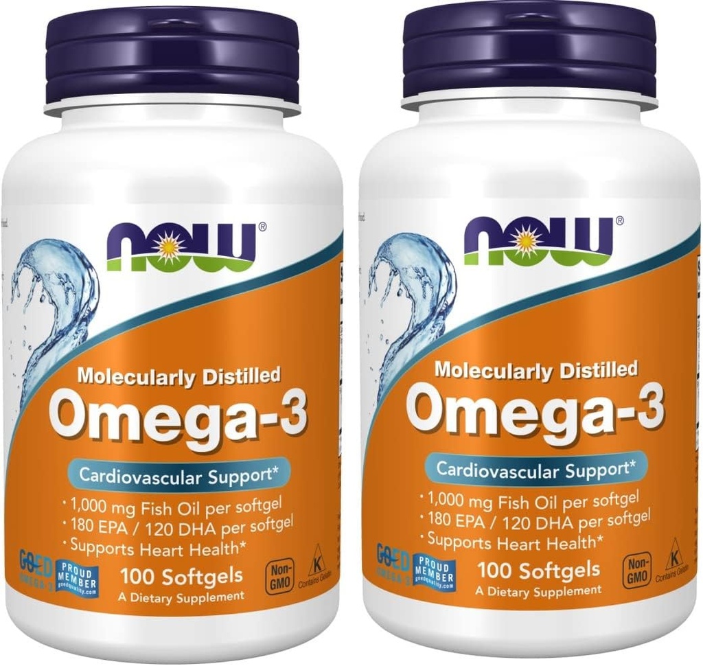 Nu Omega-3 2000mg, 100 Telling (pakket van 2)