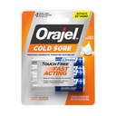 Orajel Touch Free Cold Sore Treatment .12oz, vloeibare formule, biedt onmiddellijke & gerichte pijnverlichting, Bonus grootte, 6 Applicators.