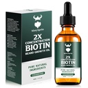 Baardgroei olie - 2X concentratie Biotin baard olie voor mannen (2 oz) - natuurlijke mannen baard olie met Argan olie, Jojoba olie en vitamine, baard groei Softener, Moisturizer (Cedarwood)
