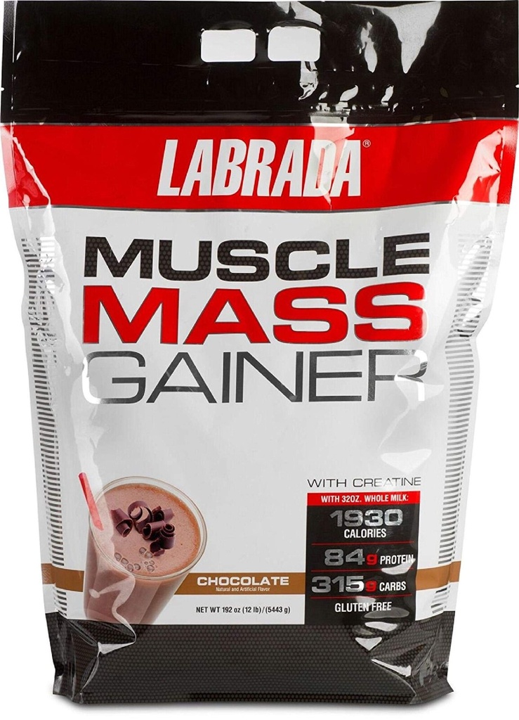 Labrada Voeding spiermassa Gainer, Chocolade, 12 Pond