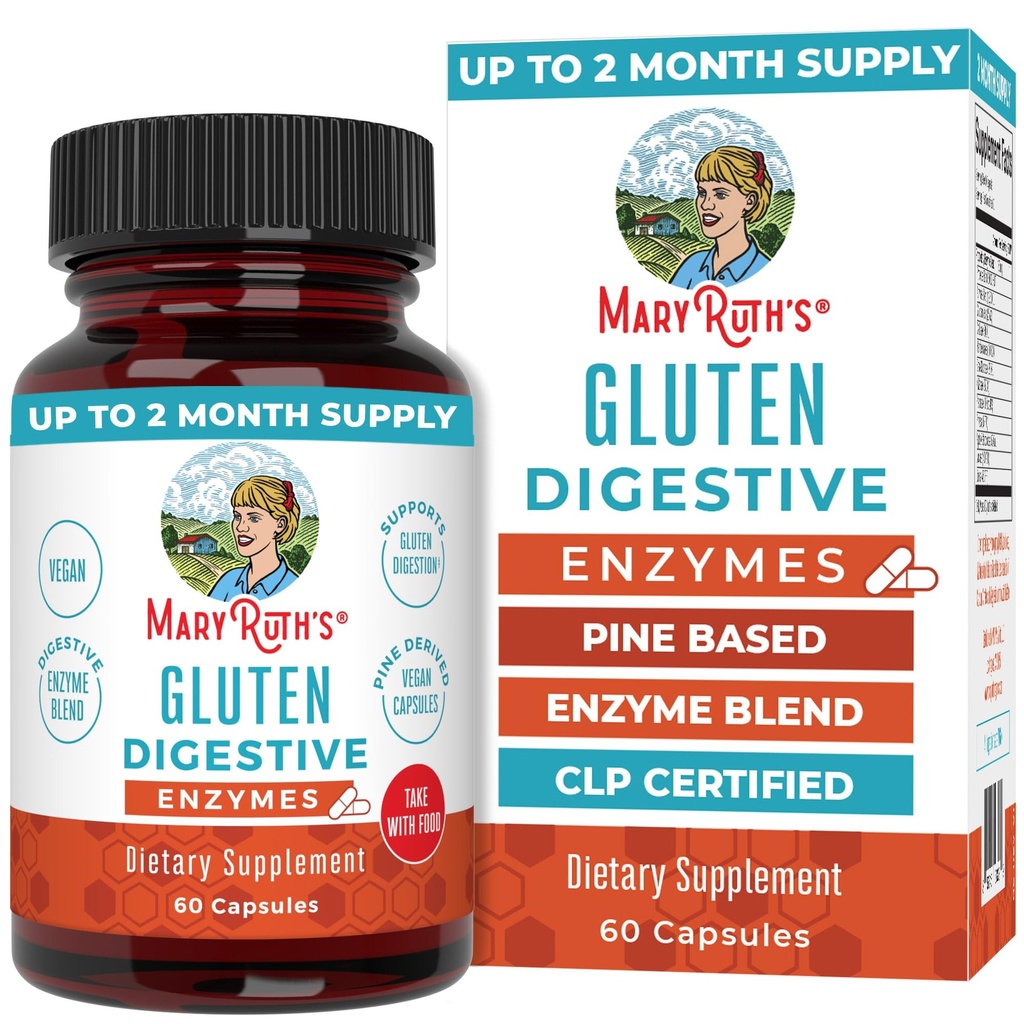 MaryRuth Organics Gluten Enzymes Capsules 